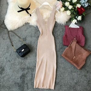 Bodycon zip dress - size S/M